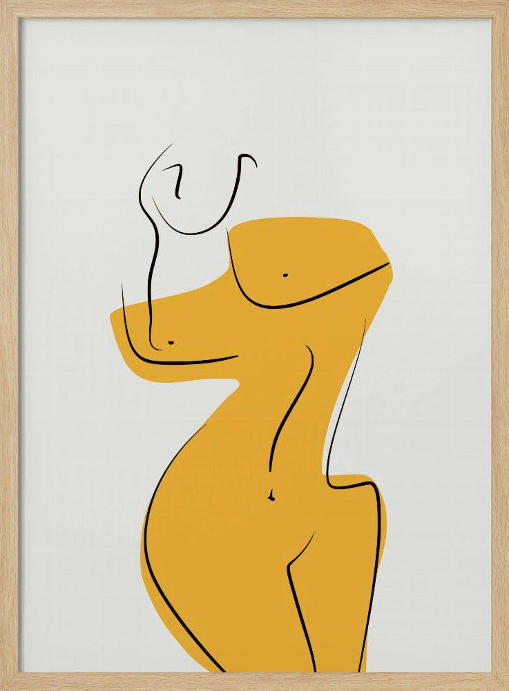 Elegante weibliche Aktsilhouette | Poster