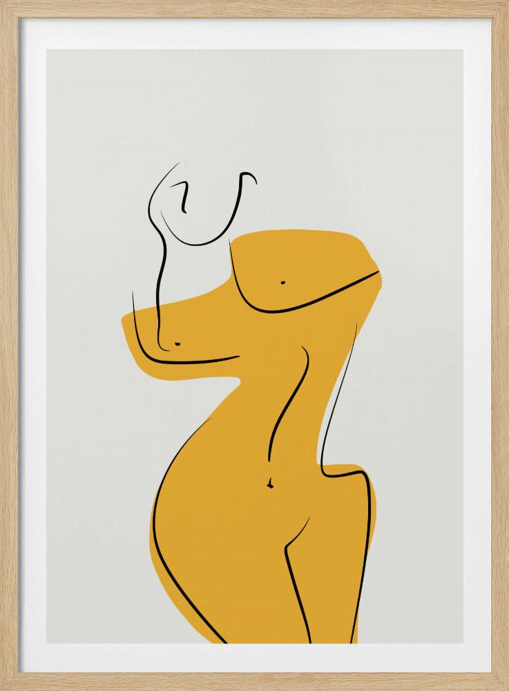 Elegante weibliche Aktsilhouette | Poster