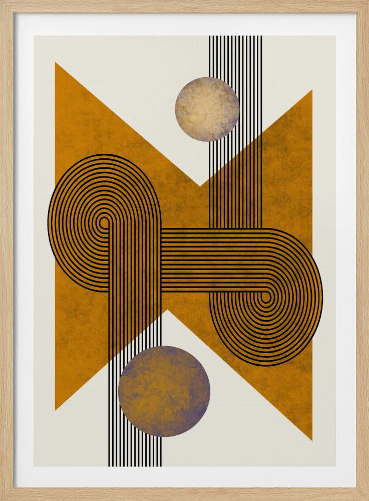 Strukturierte Komposition aus der Mitte des Jahrhunderts 4 | Poster