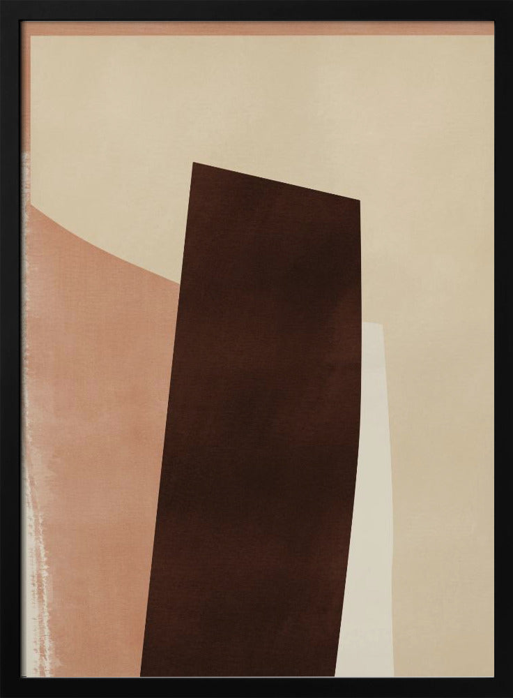 Geometrische Formen in Erdtönen | Poster