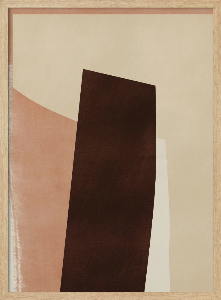 Geometrische Formen in Erdtönen | Poster