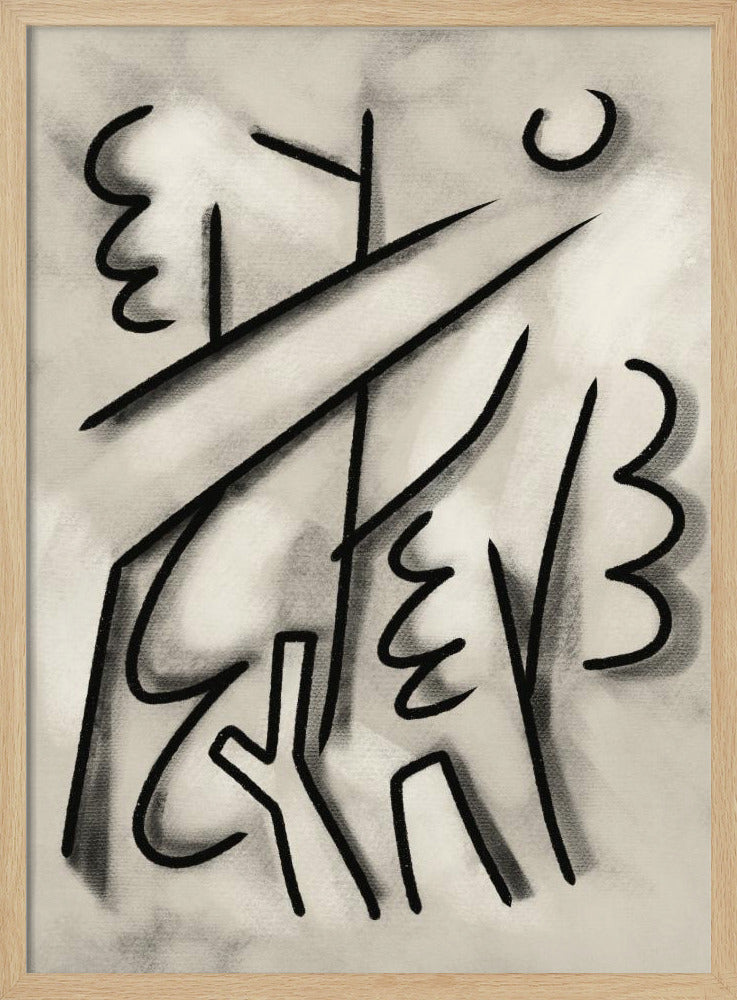 Kräftige schwarze Linien | Poster