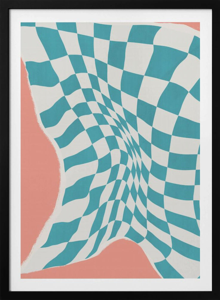 Stoff im Wind auf der Leine trocknen | Poster