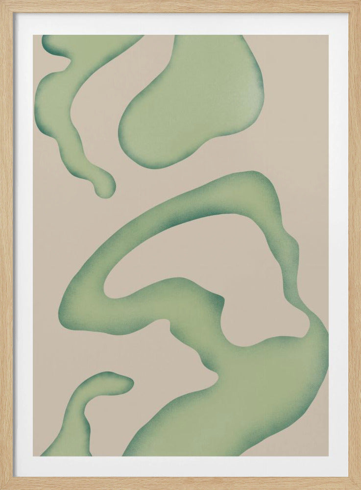 Fließende grüne Essenz | Poster