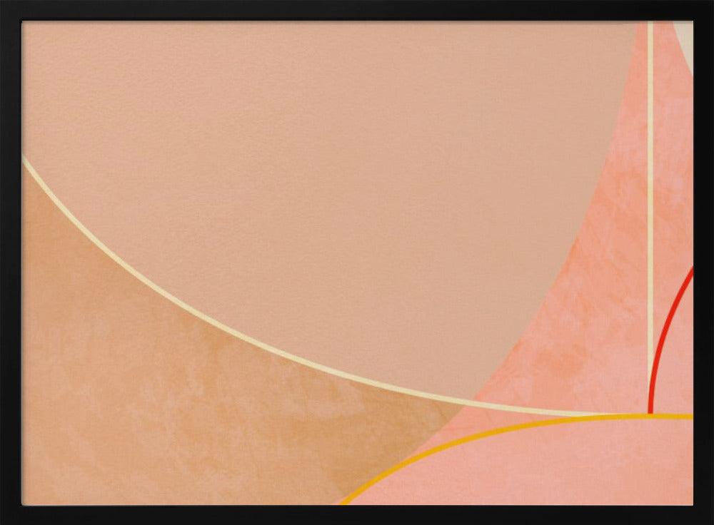 Mid Century Curry Gelb Blush Frühling | Poster