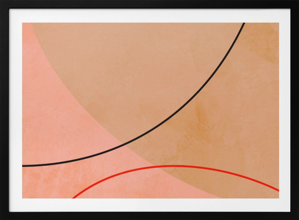 Mid Century Curry Gelb Blush Frühling | Poster