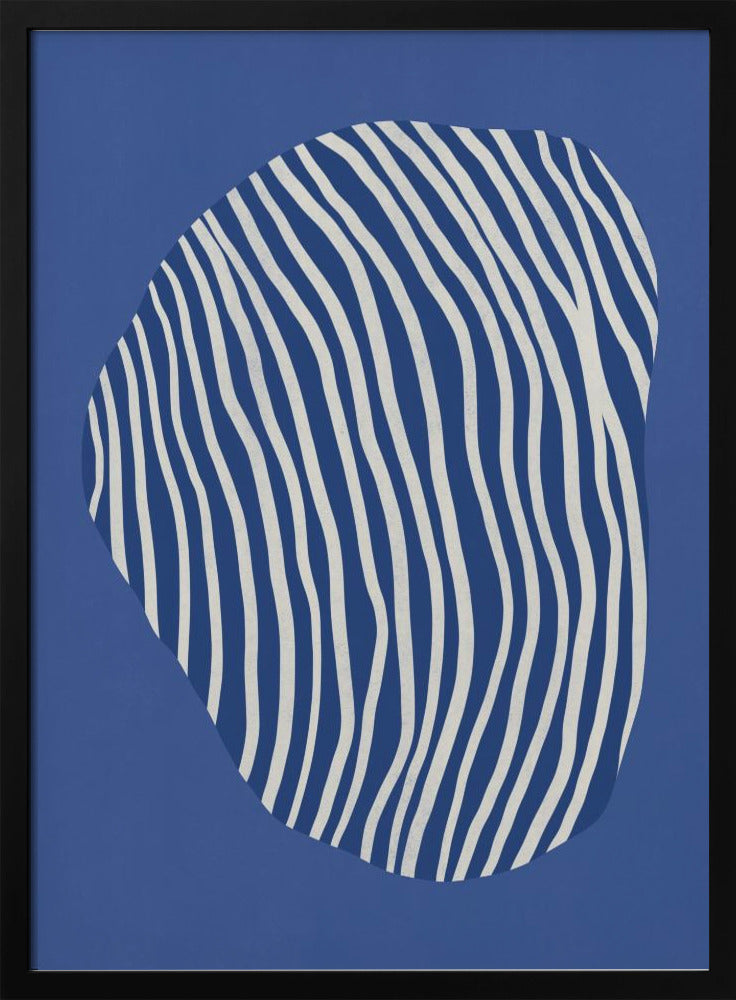 Strichzeichnungen in Weltraumblau | Poster