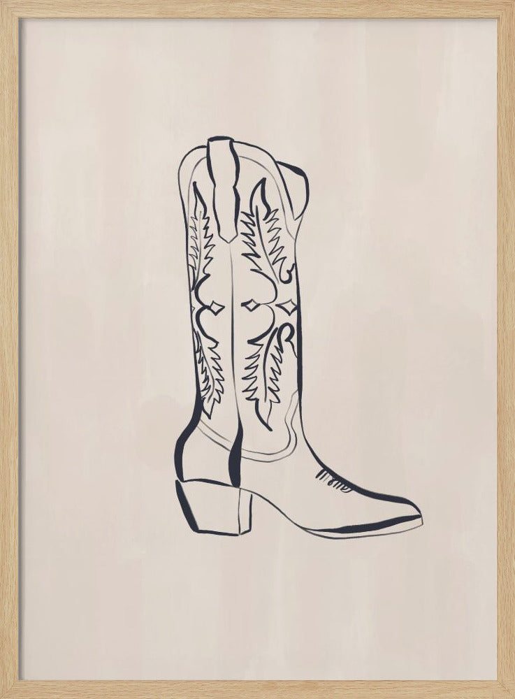 Cowboystiefel von Ivy Green Illustrations | Poster