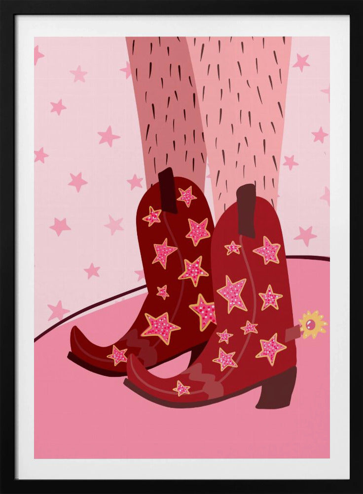 Sternenbeleuchtete Stiefel | Poster