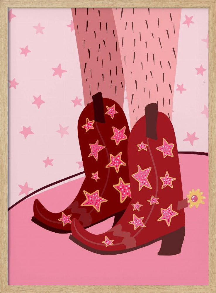Sternenbeleuchtete Stiefel | Poster