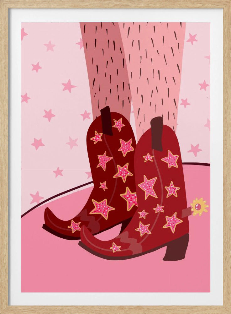 Sternenbeleuchtete Stiefel | Poster