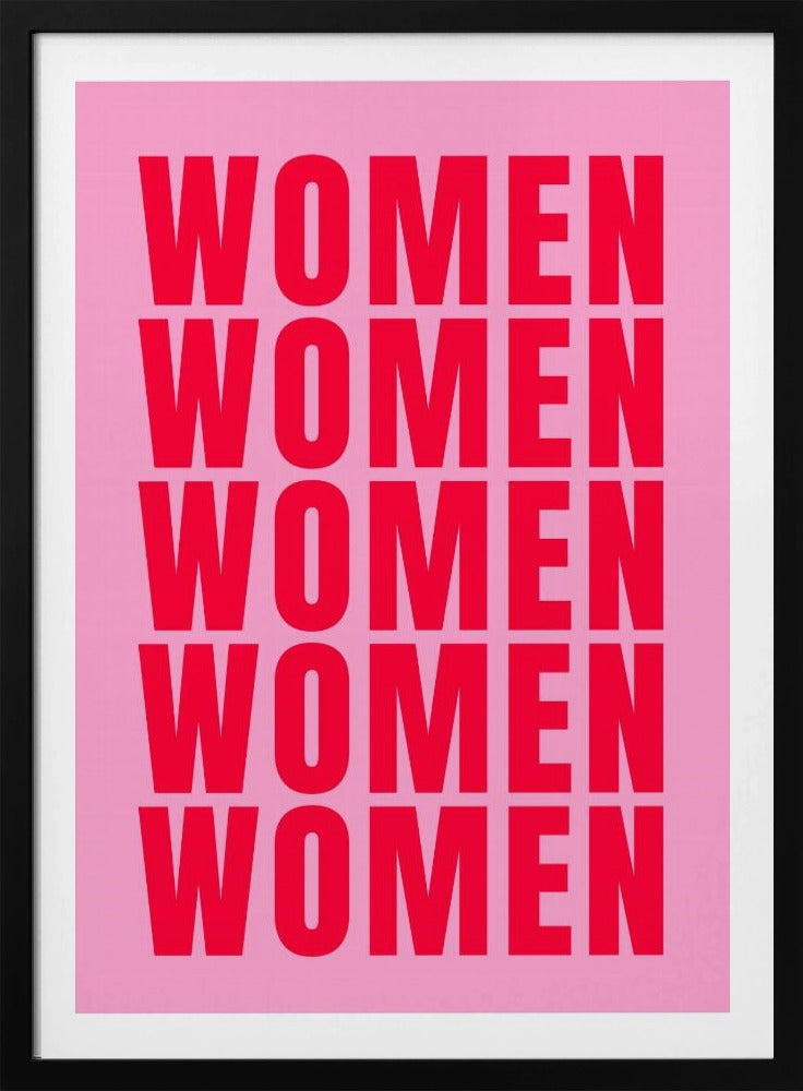 Fettgedruckte Wiederholung: Frauen | Poster