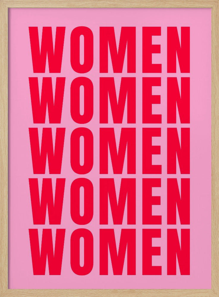 Fettgedruckte Wiederholung: Frauen | Poster