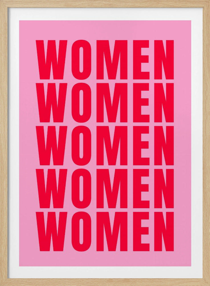 Fettgedruckte Wiederholung: Frauen | Poster
