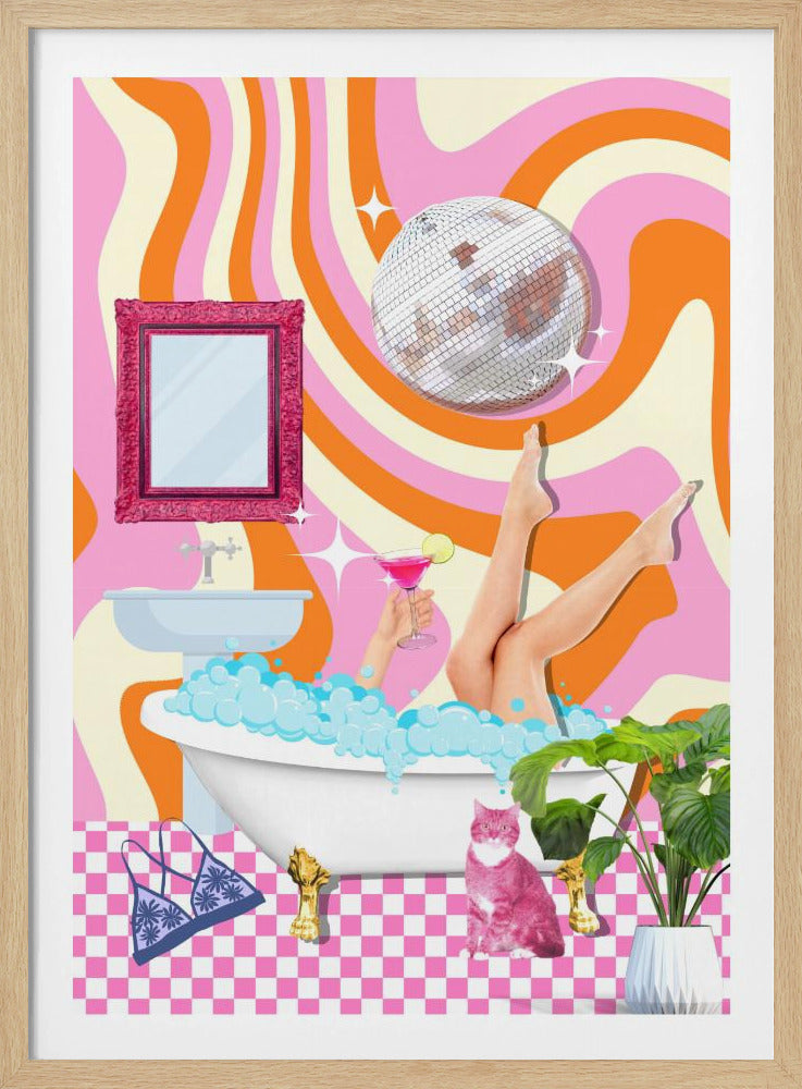 Groovy Badewannenglück | Poster