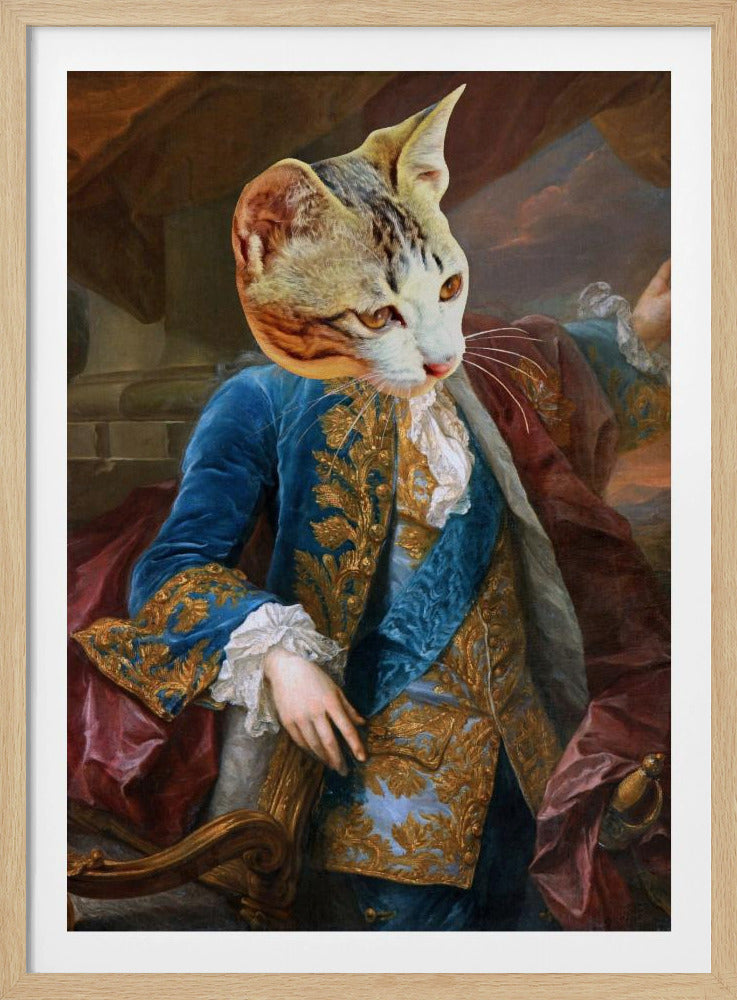 Königliche Katzenpose | Poster