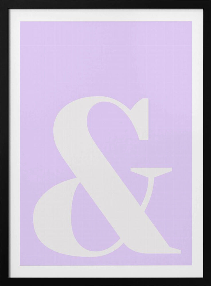 Lavender Ampersand | Poster