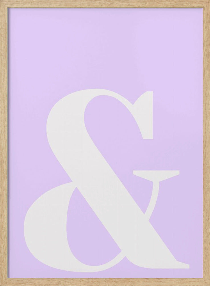 Lavender Ampersand | Poster