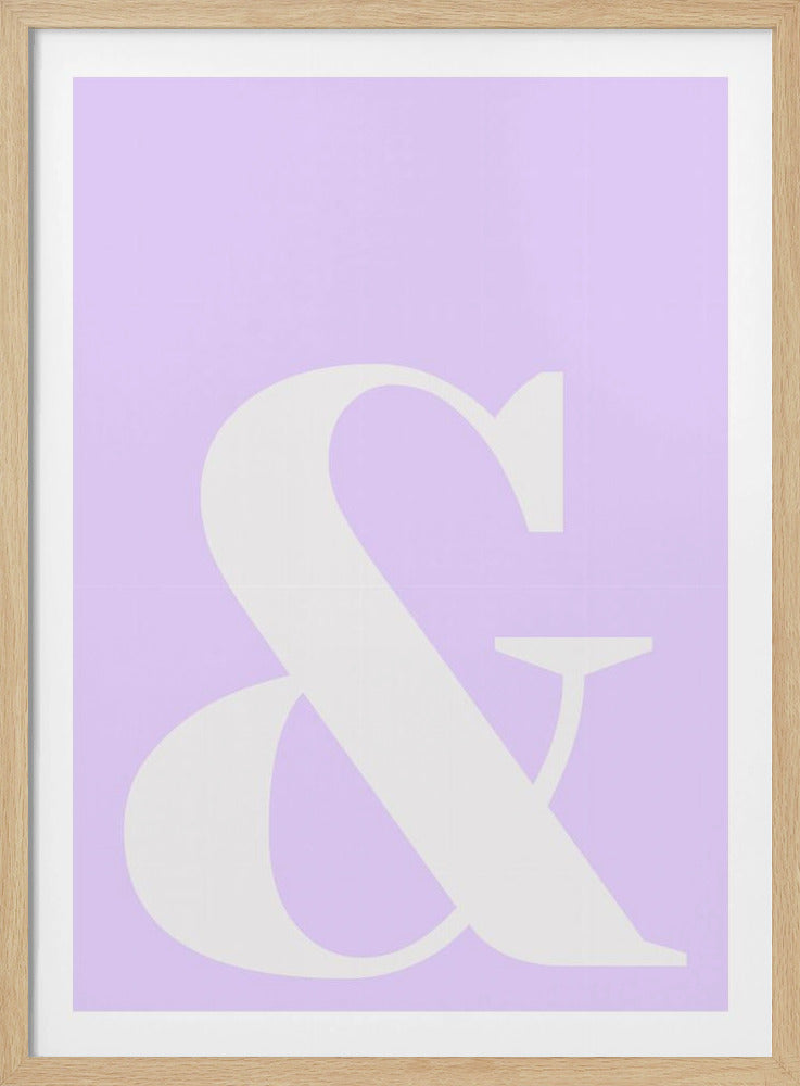Lavender Ampersand | Poster