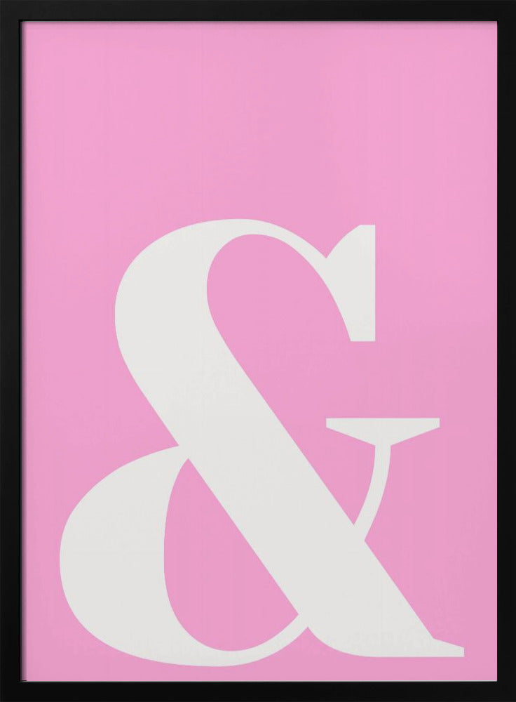 Rosa Ampersand-Charme | Poster