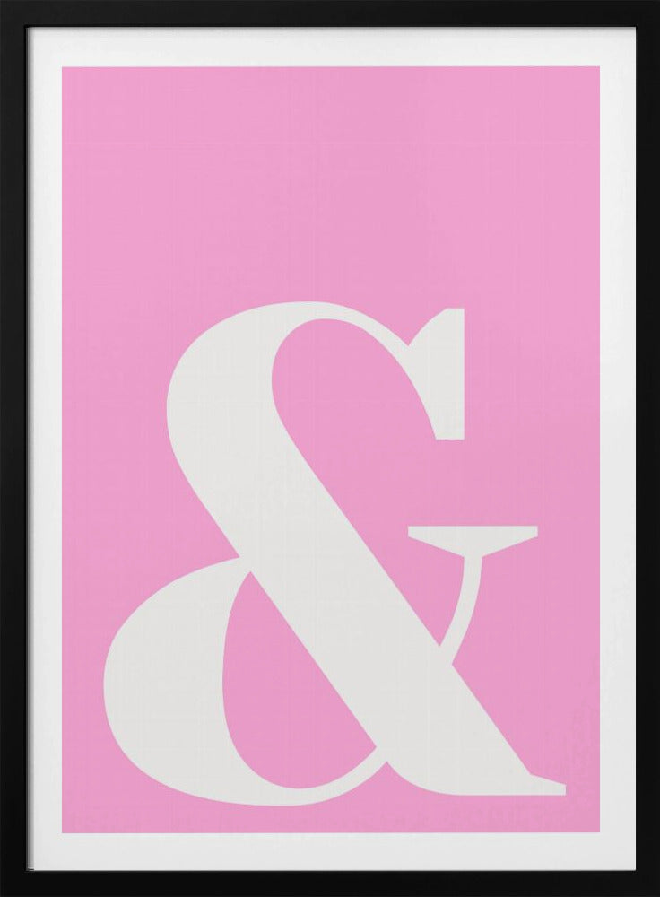Rosa Ampersand-Charme | Poster