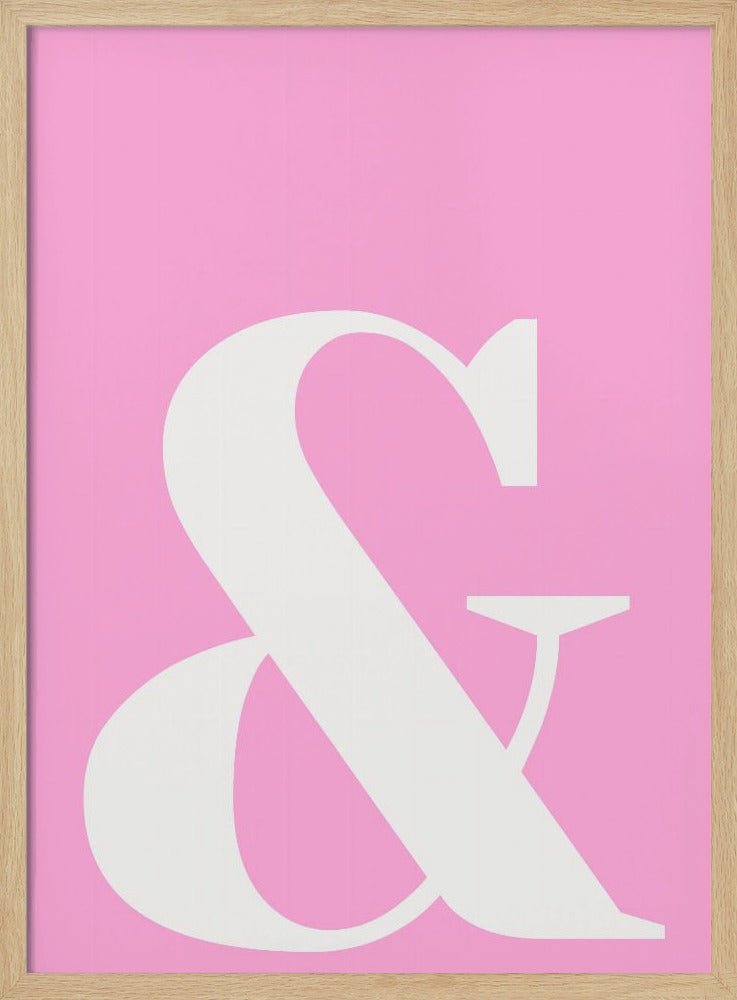 Rosa Ampersand-Charme | Poster