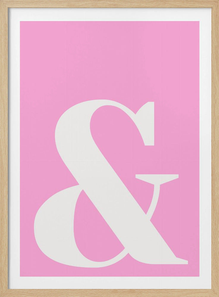Rosa Ampersand-Charme | Poster