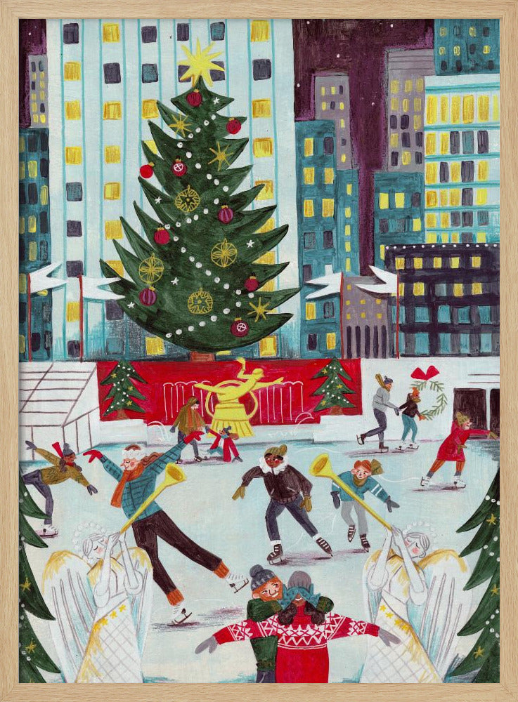Eislaufen im Rockefeller Center | Poster