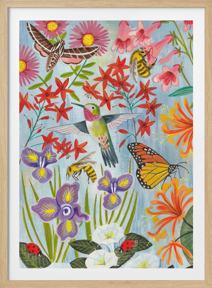 Bestäuber und Blumen | Poster