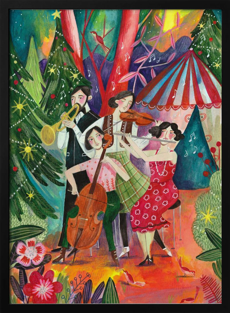Weihnachtsmusik im Wald | Poster