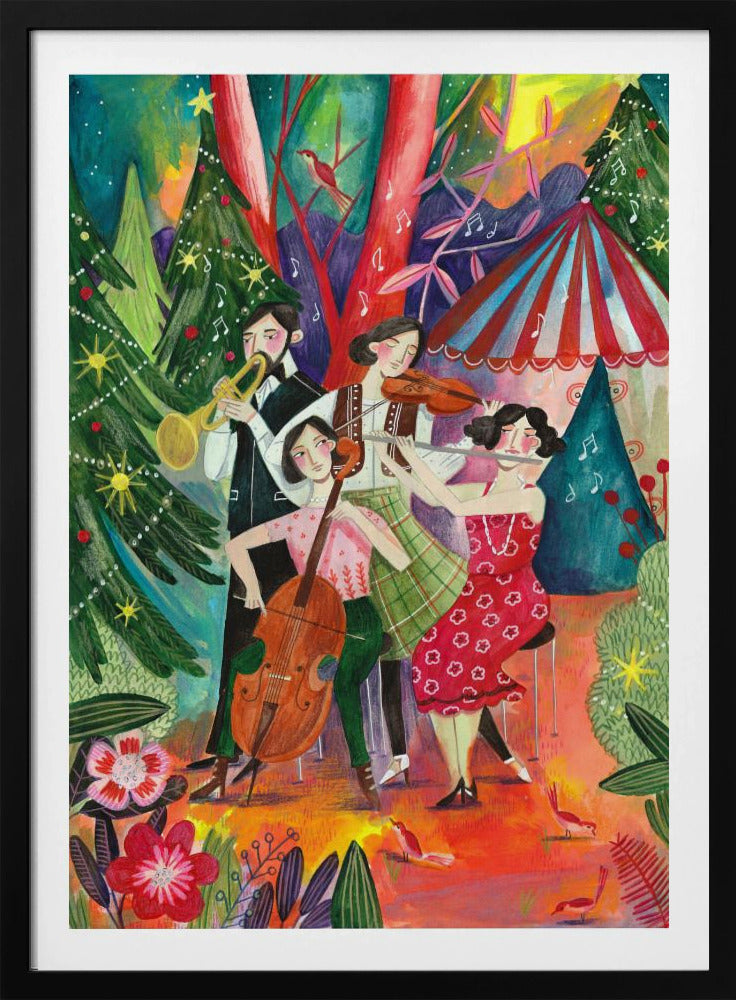 Weihnachtsmusik im Wald | Poster