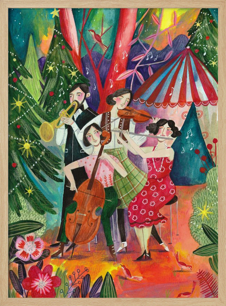 Weihnachtsmusik im Wald | Poster