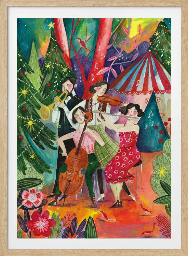 Weihnachtsmusik im Wald | Poster