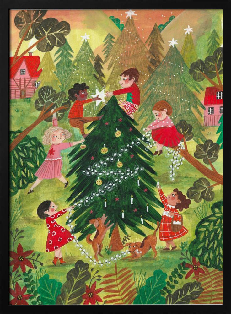 Weihnachtsbaum schmücken | Poster
