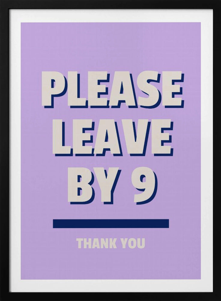 Out by Nine | Poster