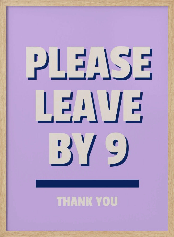 Out by Nine | Poster
