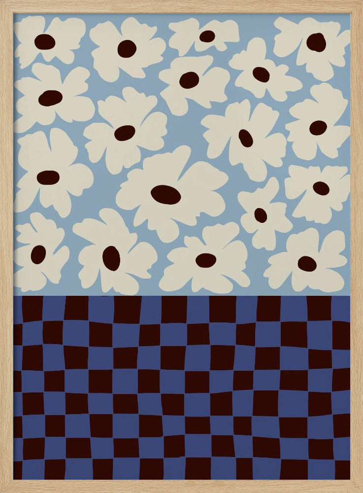 Blumen_Schachbrett | Poster