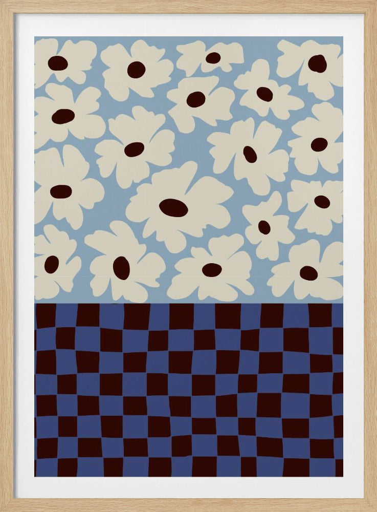 Blumen_Schachbrett | Poster