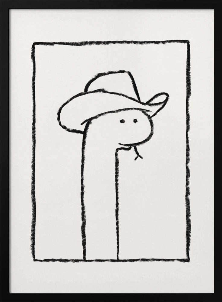 Squiggles, die Schlange mit Stetson | Poster