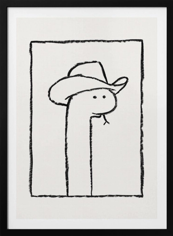 Squiggles, die Schlange mit Stetson | Poster