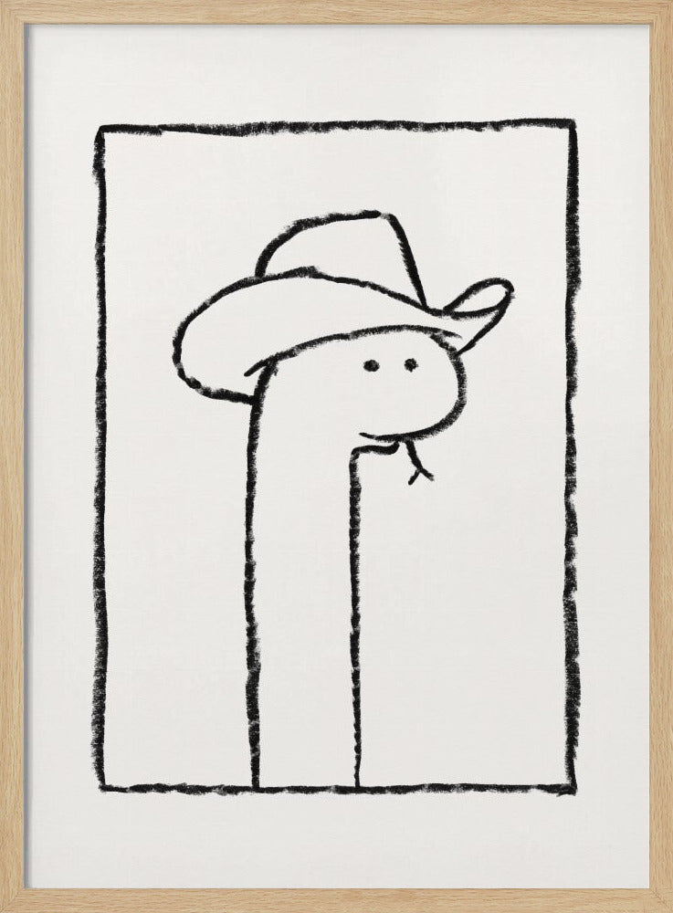 Squiggles, die Schlange mit Stetson | Poster