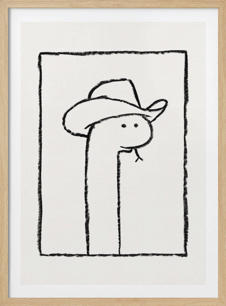 Squiggles, die Schlange mit Stetson | Poster