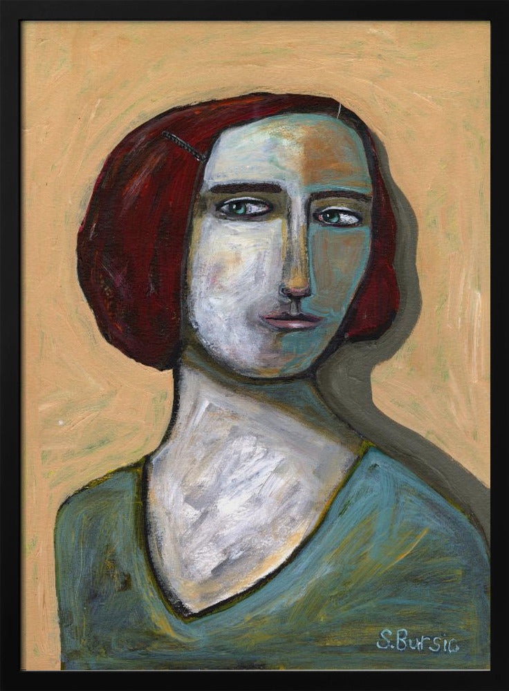 Frau mit stechenden Augen | Poster