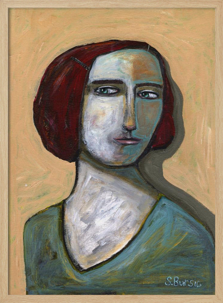 Frau mit stechenden Augen | Poster