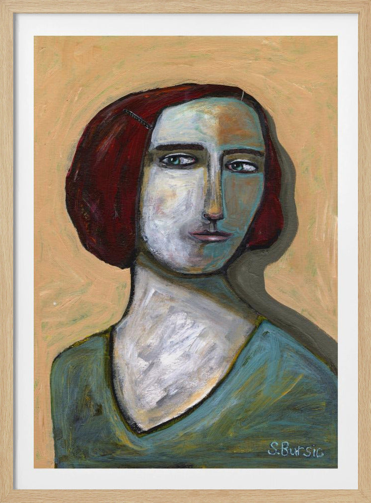 Frau mit stechenden Augen | Poster