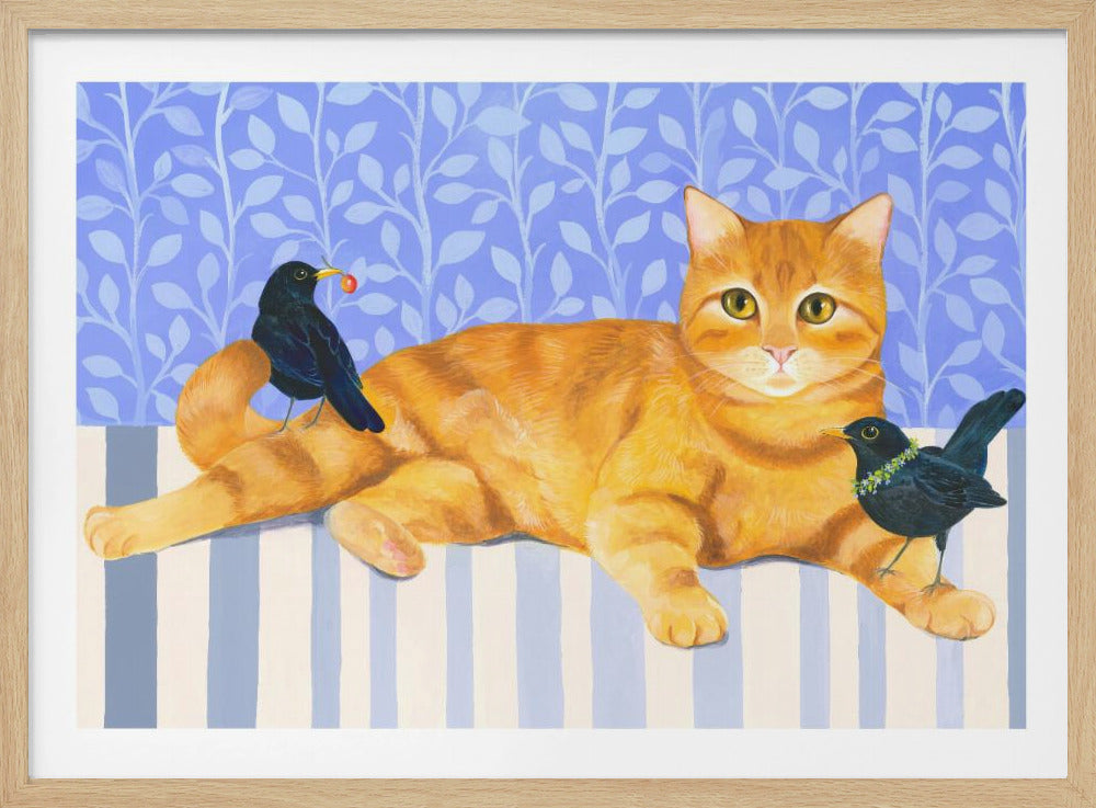 Relaxed Orange Tabby Cat | Poster