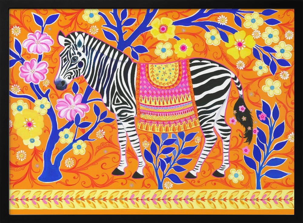Zebra's Vibrant Dream | Poster