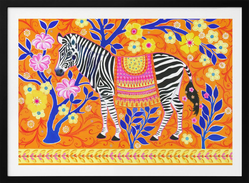 Zebra's Vibrant Dream | Poster