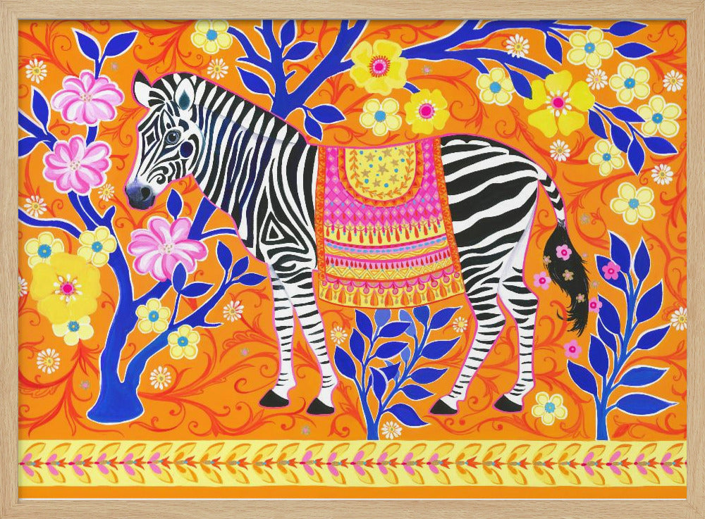 Zebra's Vibrant Dream | Poster