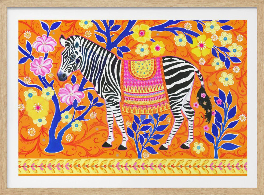 Zebra's Vibrant Dream | Poster